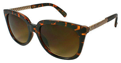 Tortoise and Gold  Modern Women Sunglasses.100% UV400