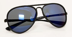 Black Aviator Blue Revo Lens Modern Style Fashion Unisex Sunglasses.100% UV400