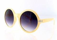 Round Style White Sunglasses 100%UV400