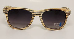 Modern Wood Style Wayfarer Fashion Light Sand Sunglasses. 100% UV400