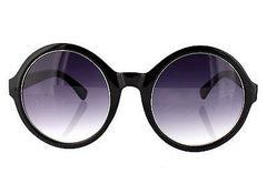 Round Style Black-Silver Sunglasses 100%UV400