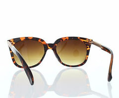 Tortoise and Gold  Modern Women Sunglasses.100% UV400