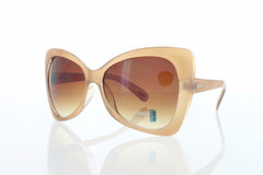 Golden Beige Butterfly Women Sunglasses. 100% UV400