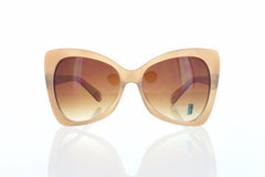 Golden Beige Butterfly Women Sunglasses. 100% UV400