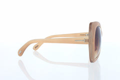 Golden Beige Butterfly Women Sunglasses. 100% UV400