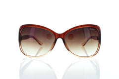 Brown Side Bow Design Modern Butterfly Women Sunglasses.100% UV400