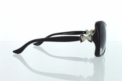 Black Side Bow Design Modern Butterfly Women Sunglasses.100% UV400